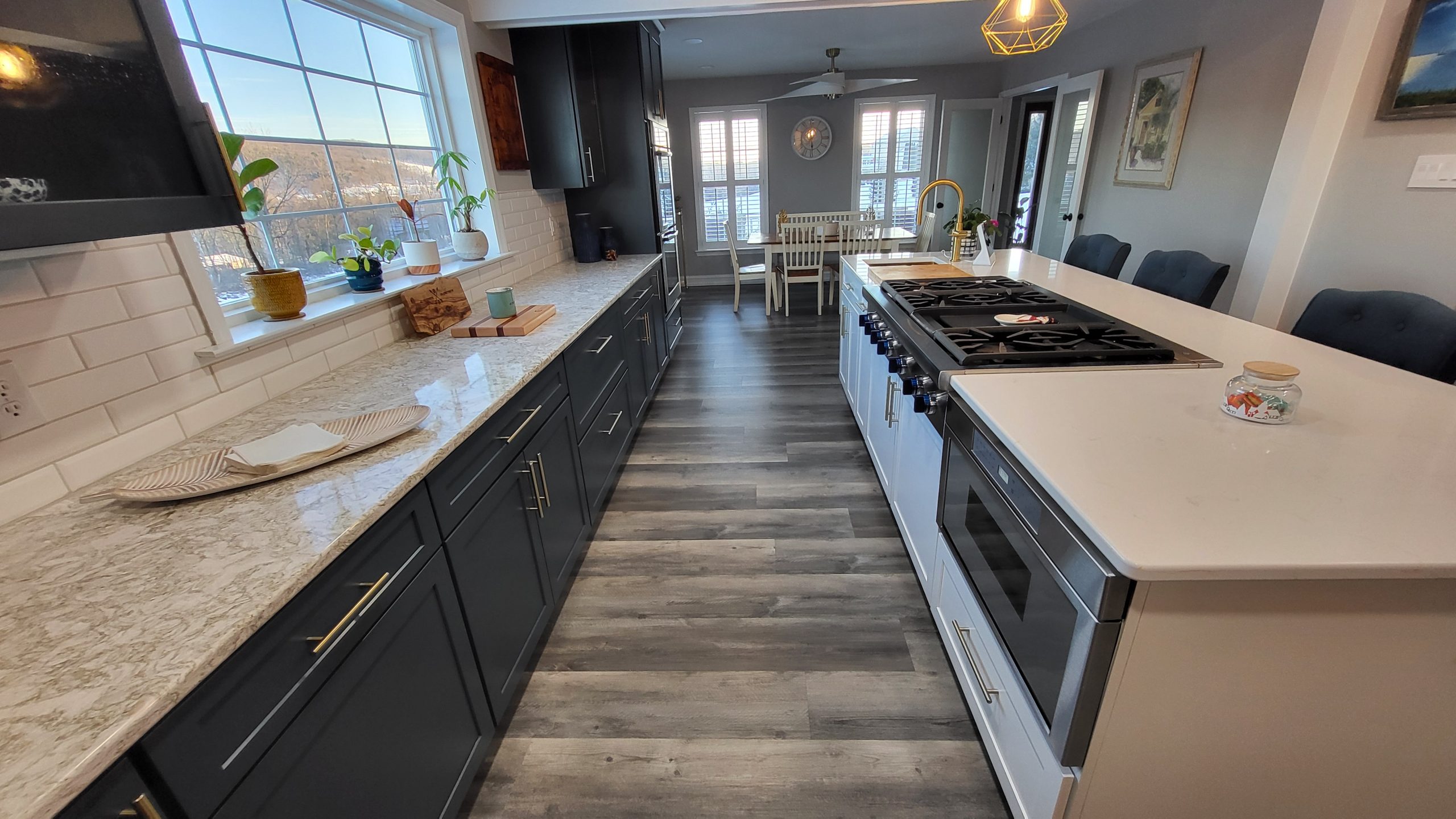 Interior of the Signature Interiors showroom with flooring and tile displays