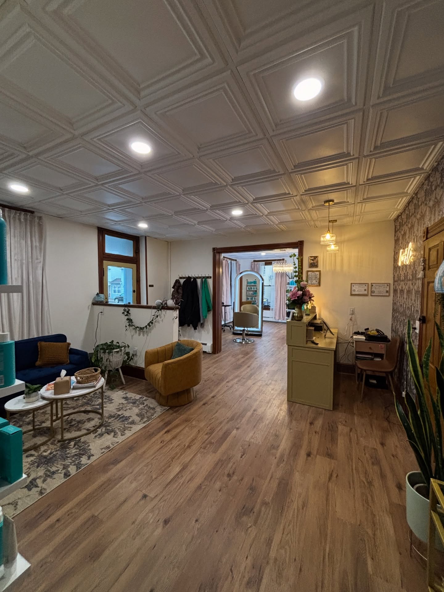 Fresh hardwood and LVP flooring installation by Signature Interiors in a Schuylkill County, Pennsylvania home.